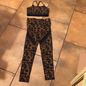 Leggings and sports bra